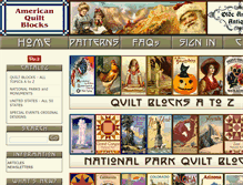 Tablet Screenshot of americanquiltblocks.com